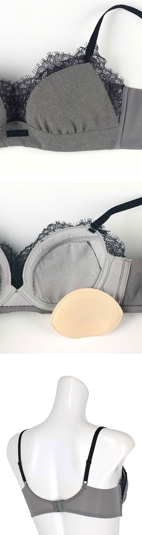 アンフィ スタイリストフォーユー ブラジャー EFG サイズ別設計 脇高 BOG310 AMPHI stylist 4U 大きいサイズ