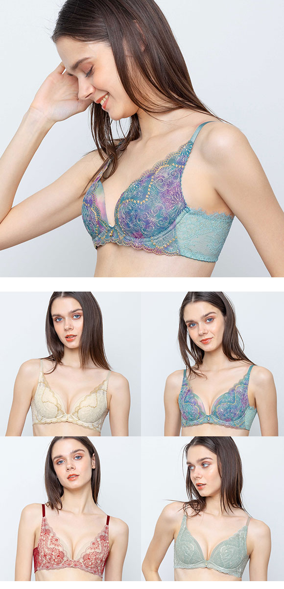 アンフィ グラマリッチ ブラジャー 脇スッキリ グラマラス＆リッチな谷間をメイク BYJ698 脇高 FG AMPHI Glama-Rich 大きいサイズ