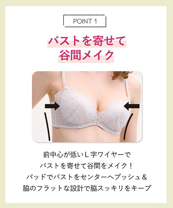 アンフィ AMPHI 背中の段差や脇肉をおさえる シュッとスタイルブラ ブラジャー 脇高 脇肉 3/4カップ BCDEFG 大きいサイズ BYK305 単品