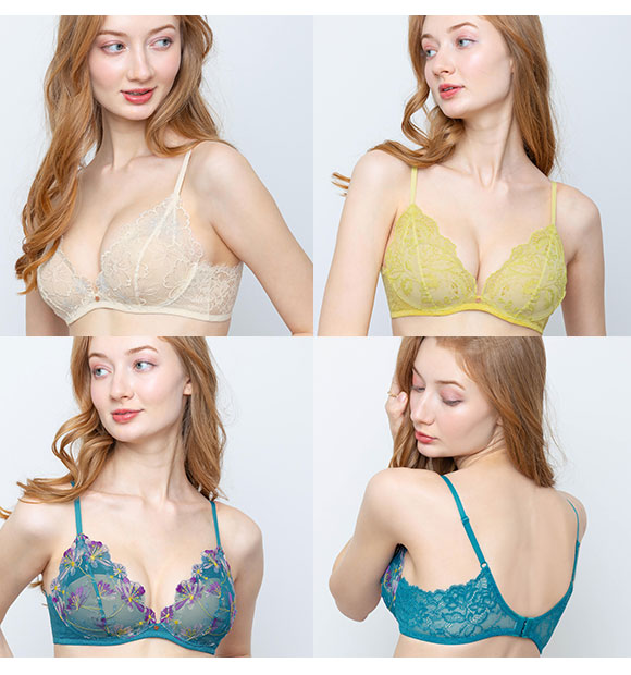 アンフィ ブラレット ブラジャー やさしくフィットする軽いつけごこち F AMPHI BYL300 大きいサイズ