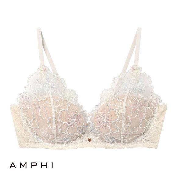 アンフィ ブラレット ブラジャー やさしくフィットする軽いつけごこち F AMPHI BYL300 大きいサイズ