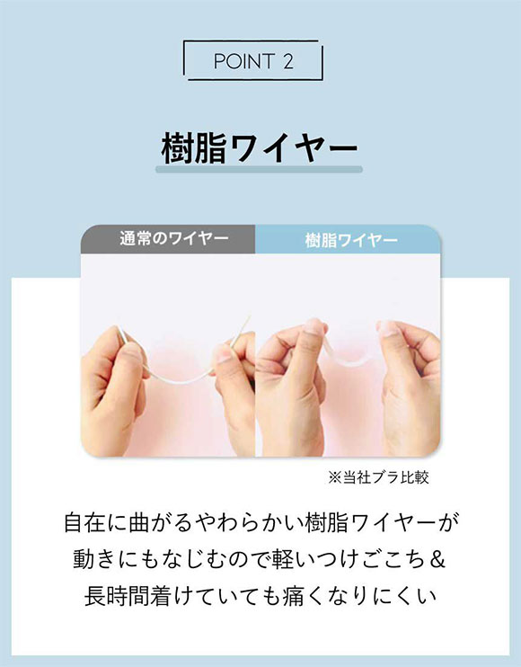 アンフィ AMPHI ブラレット やさしくフィットする軽いつけごこち 3/4カップブラ ブラジャー F BZM329 大きいサイズ 単品