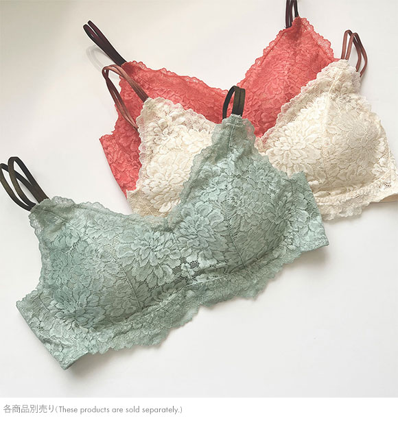 アンフィ ノンワイヤー ブラジャー ラクなつけごこち レース AMPHI