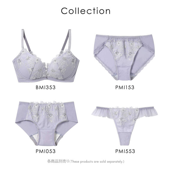 アンフィ AMPHI ブラジェニック BRAGENIC 脇高細見えタイプ ペア サニタリーショーツ 羽付きナプキン対応 BMI353シリーズ PMI053 ML