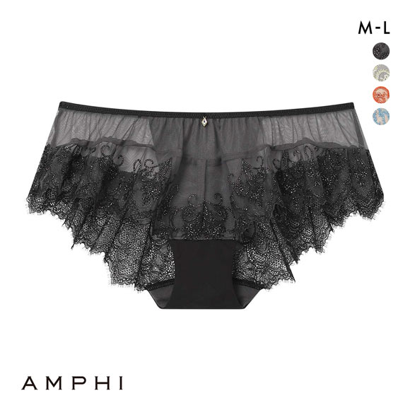 アンフィ ホールドデイブラ ペアショーツ バックレース ML BYJ301シリーズ AMPHI Hold Day Bra