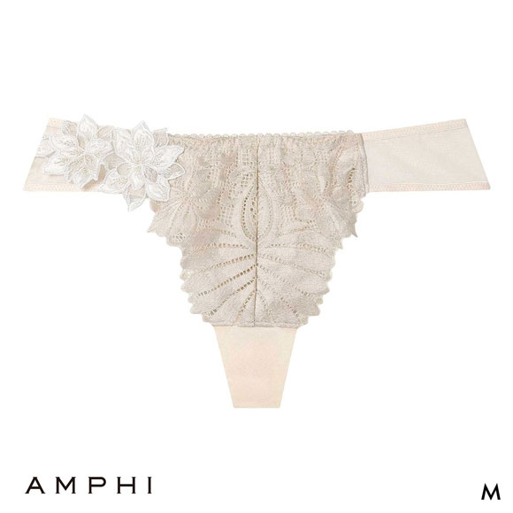 アンフィ リュクス ペアショーツ Tバックショーツ ソング バックレース M BYJ708シリーズ PYJ508 AMPHI