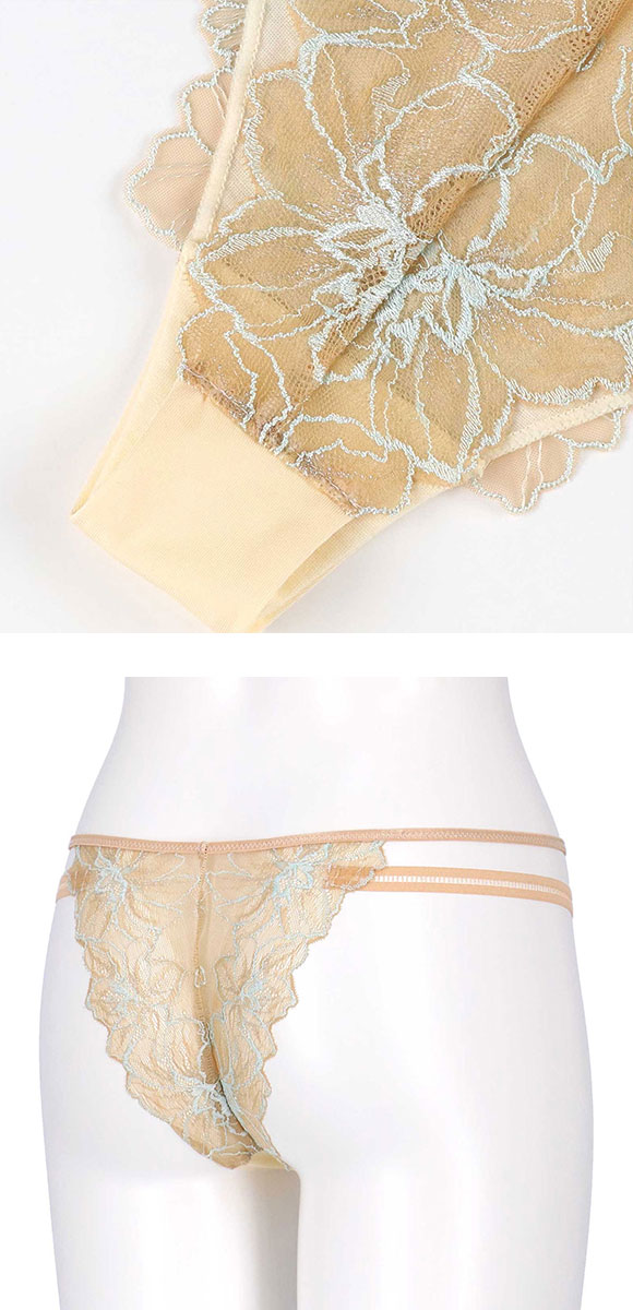 アンフィ ふわふわブラ ペアショーツ Tバックショーツ バックレース BYJ394シリーズ AMPHI