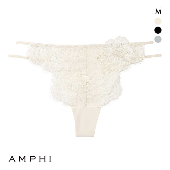 アンフィ ペアショーツ Tバックショーツ BYJ397シリーズ M バックレース AMPHI
