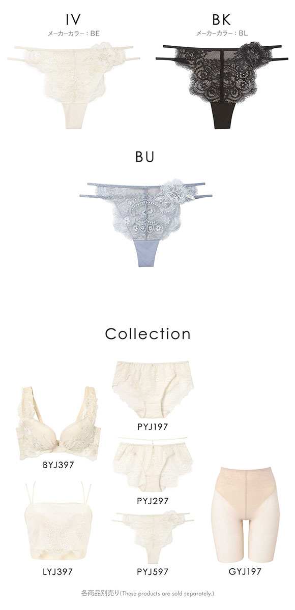 アンフィ ペアショーツ Tバックショーツ BYJ397シリーズ M バックレース AMPHI