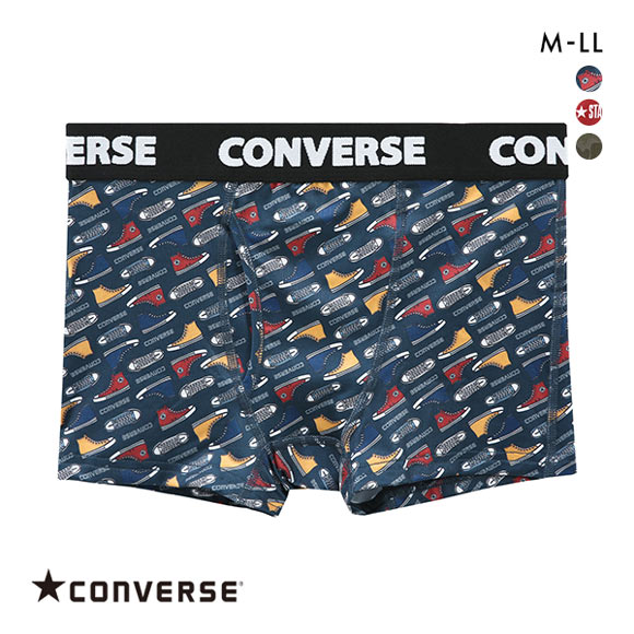 コンバース CONVERSE オールオーバープリント ボクサーパンツ メンズ ポリベア スポーツ 前開き