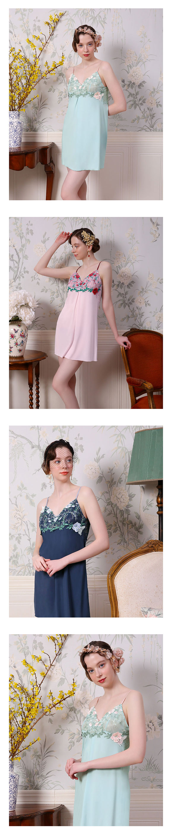 ARTE 003シリーズ スリップ ロングキャミソール M L ランジェリー