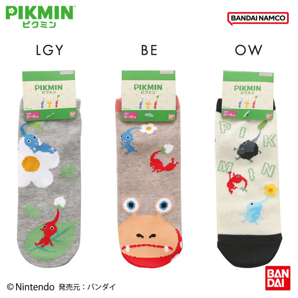 ピクミン ショート丈 ソックス 靴下 23-25cm PIKMIN