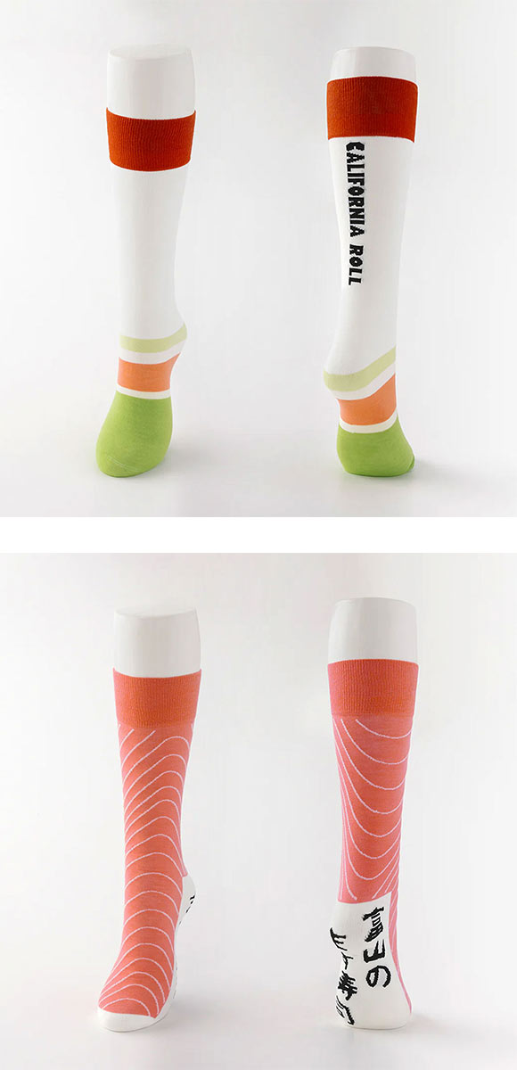 SUKENO 富山生まれの「履くお寿司」 寿司そっくす フリーサイズ ソックス 靴下 レディース メンズ 男女兼用