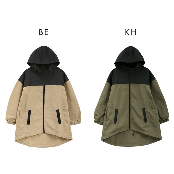 ニッセン はっ水 多ポケットモッズ風 マウンテンパーカー ハンズフリー 私の味方服 SM nissen