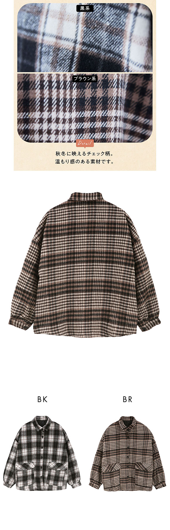 ニッセン 多ポケットチェックシャツジャケット ハンズフリー 私の味方服 大きいサイズ L-LL nissen