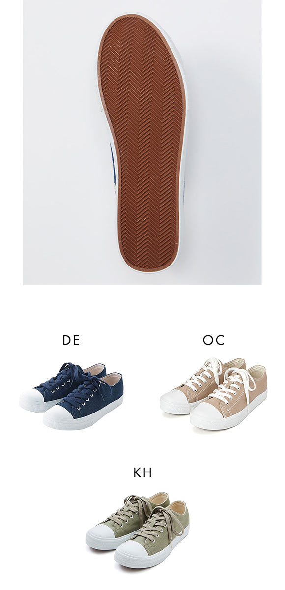 ニッセン ゆったり幅広 ローカットスニーカー ワイズ4E レディース