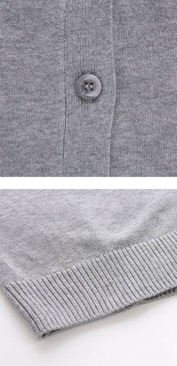 ニッセン 綿混シンプルニットカーディガン UVカット 毛玉になりにくい L LL 3L nissen