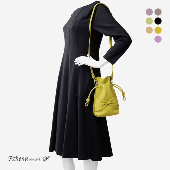 アシーナニューヨーク ショルダー リサコ スモール バッグ リボン Athena New York