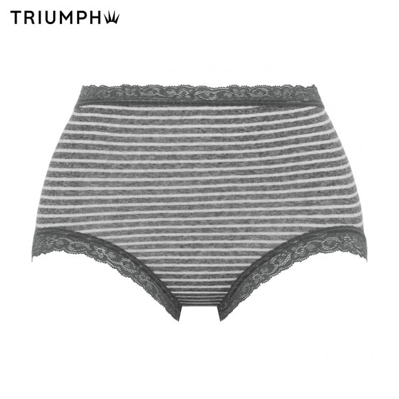 トリンプ SO NATURAL TR7120 ショーツ はきこみ深め 綿混 ボーダー LL M014 単品 大きいサイズ Triumph