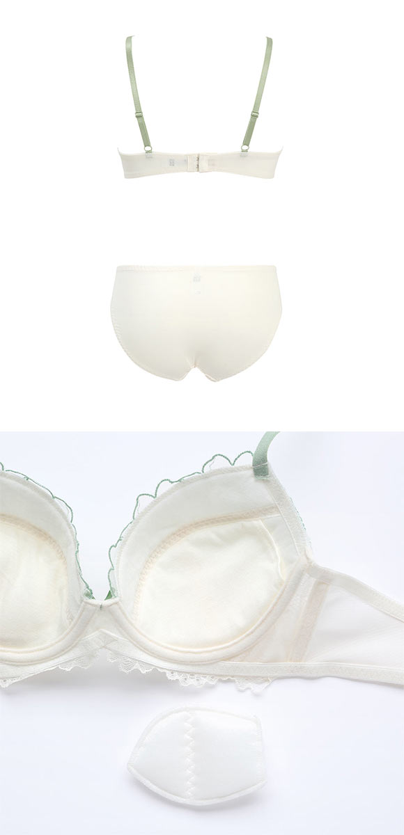 アモスタイル AMST521 スイートフローラ ブラセット ブラジャー ショーツ セット EF 大きいサイズ AMOSTYLE