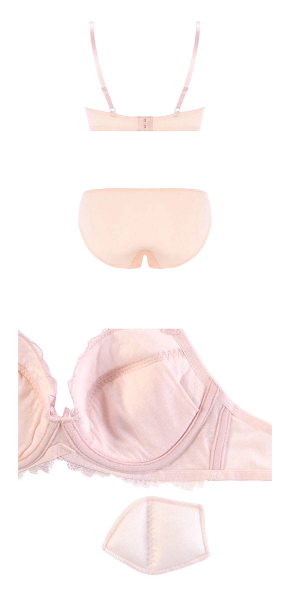 アモスタイル AMST521 スイートフローラ ブラセット ブラジャー ショーツ セット EF 大きいサイズ AMOSTYLE