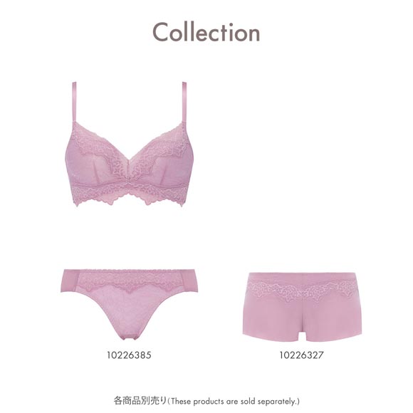 アモスタイル AMST1525 らくふわ ノンワイヤー ブラセット ブラジャー ショーツ セット 下着 レディース E AMOSTYLE
