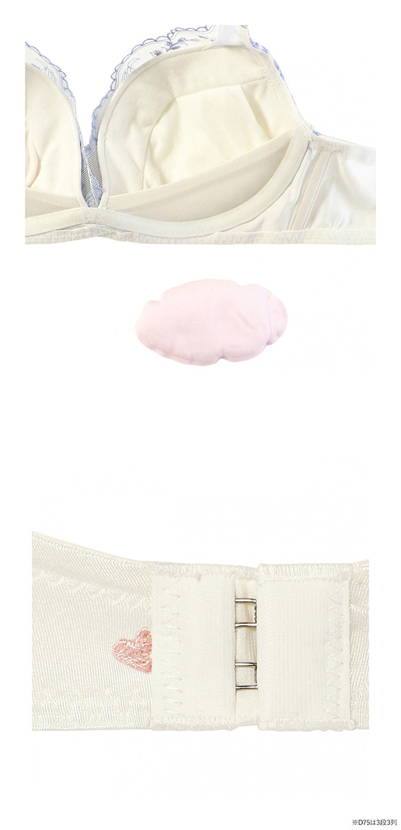 アモスタイル 夢見るブラ AMST1537 レインボーリリー ノンワイヤー ブラジャー BCD AMOSTYLE