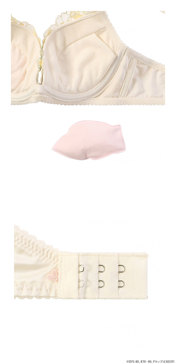 アモスタイル 夢見るブラ AMST1548 DeepV マイブロッサムブーケ 3/4カップ ブラジャー ABCD AMOSTYLE