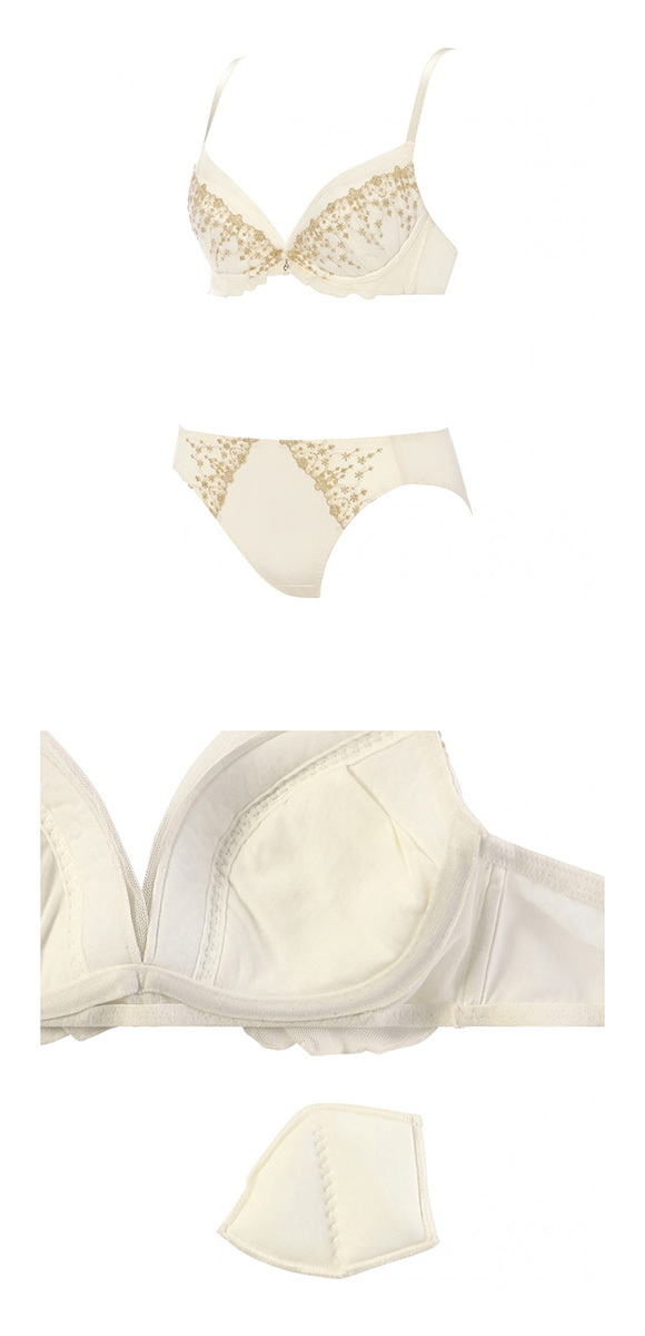 アモスタイル AMST528 デコルテビューティブラ ブラセット ブラジャー ショーツ セット EF 大きいサイズ AMOSTYLE