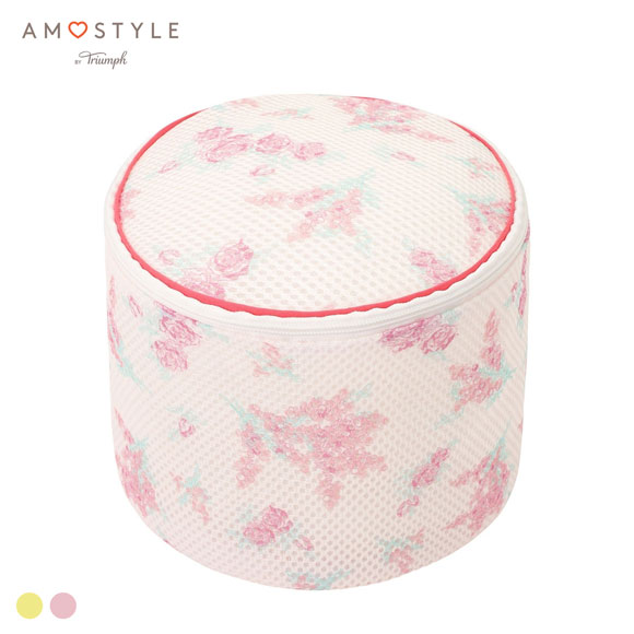 アモスタイル AMST402 マイブロッサムブーケ ランドリーネット 円柱型 ランドリーケース AMOSTYLE