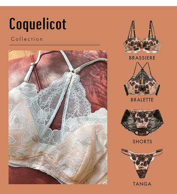 Coquelicot コクリコ ブラジャー BCDE 単品 LA VIE A DEUX ラヴィアドゥ 22498