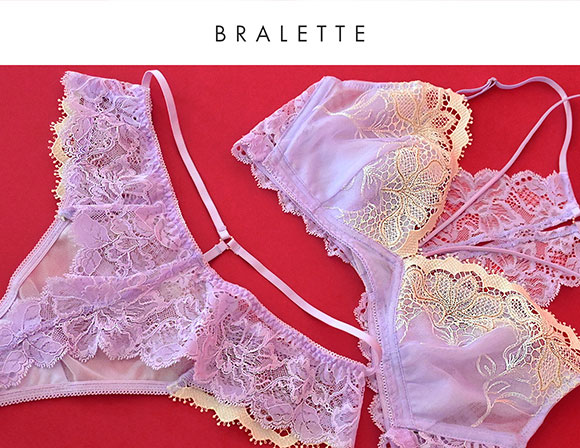 Mon magnifique モンマニフィーク ブラジャー ノンワイヤー ブラレット ML 単品 LA VIE A DEUX ラヴィアドゥ DOMESTIC UNDER D2263