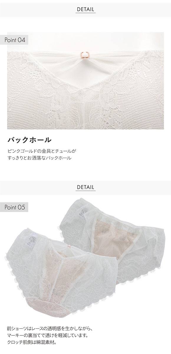 Narcisse ナルシス ショーツ スタンダード バックレース ML 単品 LA VIE A DEUX ラヴィアドゥ DOMESTIC UNDER