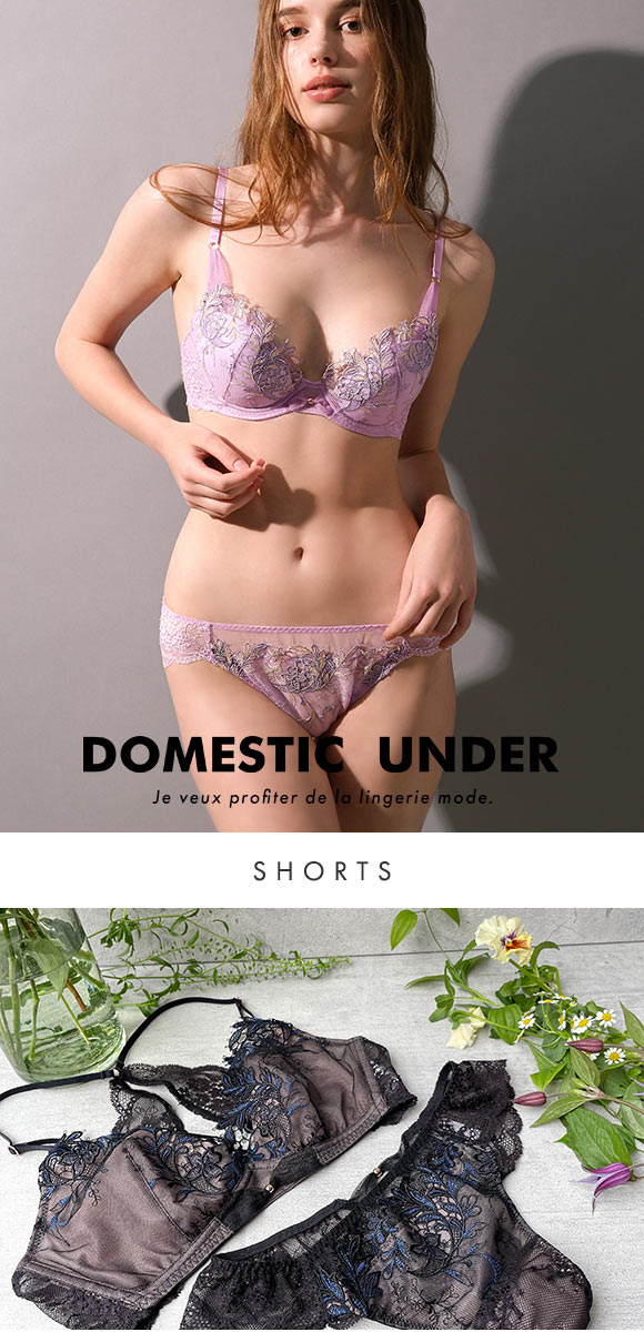 Champetre bouquet シャンペトルブーケ ショーツ スタンダード バックレース ML 単品 LA VIE A DEUX ラヴィアドゥ DOMESTIC UNDER