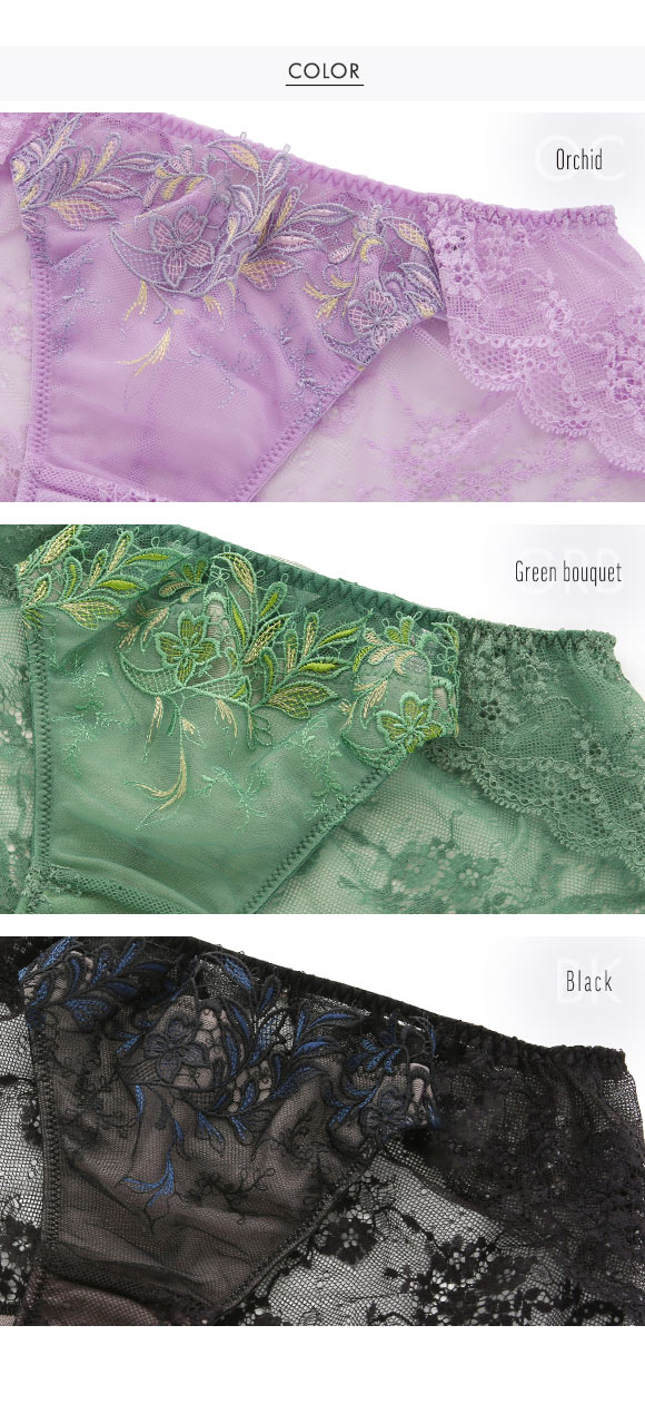 Champetre bouquet シャンペトルブーケ ショーツ スタンダード バックレース ML 単品 LA VIE A DEUX ラヴィアドゥ DOMESTIC UNDER