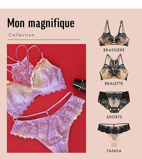 Mon magnifique モンマニフィーク ショーツ スタンダード バックレース ML 単品 LA VIE A DEUX ラヴィアドゥ DOMESTIC UNDER
