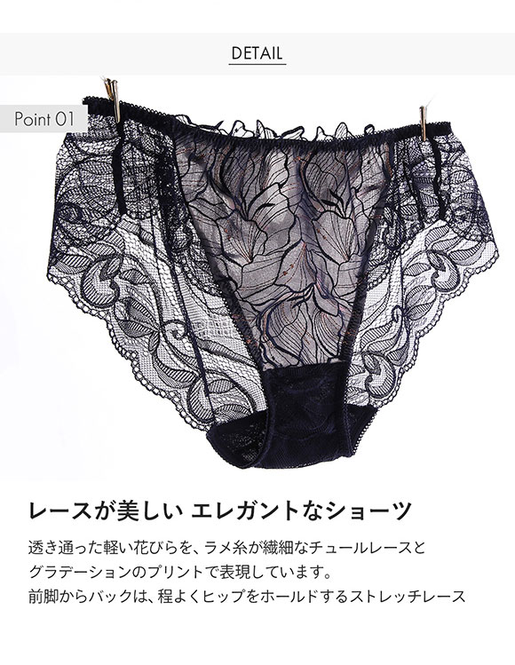 Le petale ル･ペタル ショーツ スタンダード バックレース M L LL 単品 LA VIE A DEUX ラヴィアドゥ mignon