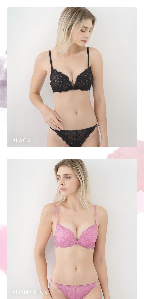 ブラジャー ショーツ セット Tバック 3点 モンシェルピジョン Mon cher pigeon トレラトルタ AA A B C D E バルーンブラ 総レース