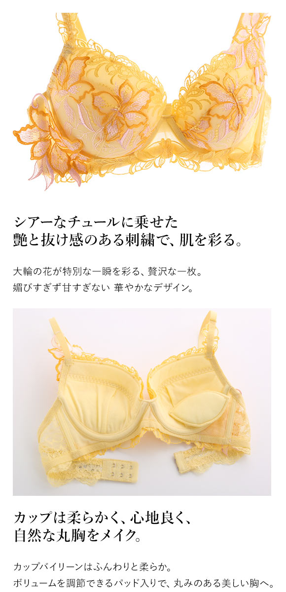 ブラジャー 可愛い 丸胸 着け心地 ワイヤー入り 大きいサイズ モンシェルピジョン TIAM B C D E F ランジェリー Mon cher pigeon 下着 レディース