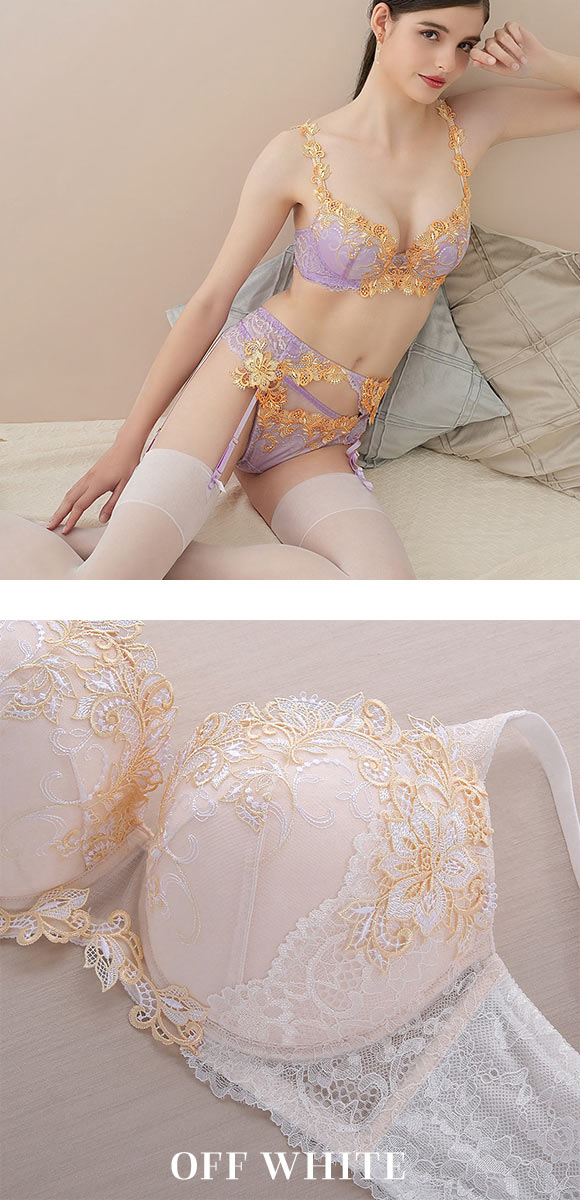 モンシェルピジョン Mon cher pigeon ティアム TIAM 03 ブラジャー GHI グラマーブラ 大きいサイズ 単品 アップリケ