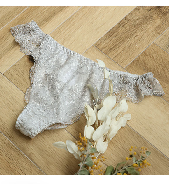 Mon cher pigeon モンシェルピジョン Glow Up Bra ショーツ Tバック タンガ バックレース 総レース M L 単品