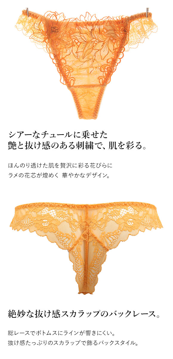 モンシェルピジョン Mon cher pigeon ティアム TIAM 02 ショーツ Tバック タンガ バックレース M L LL 単品