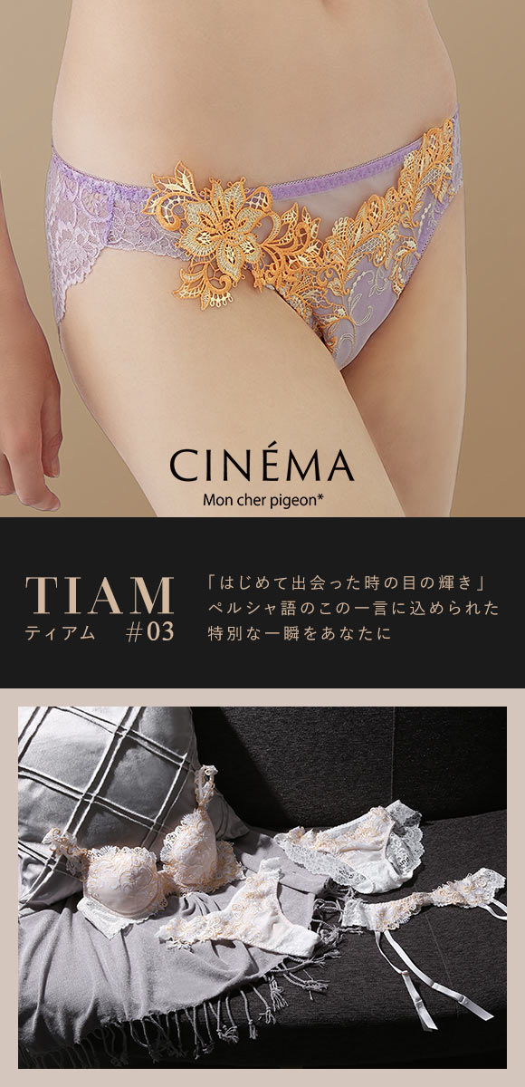 モンシェルピジョン Mon cher pigeon ティアム TIAM 03 ショーツ スタンダード バックレース M L LL 単品 ひびかない ストレッチレース