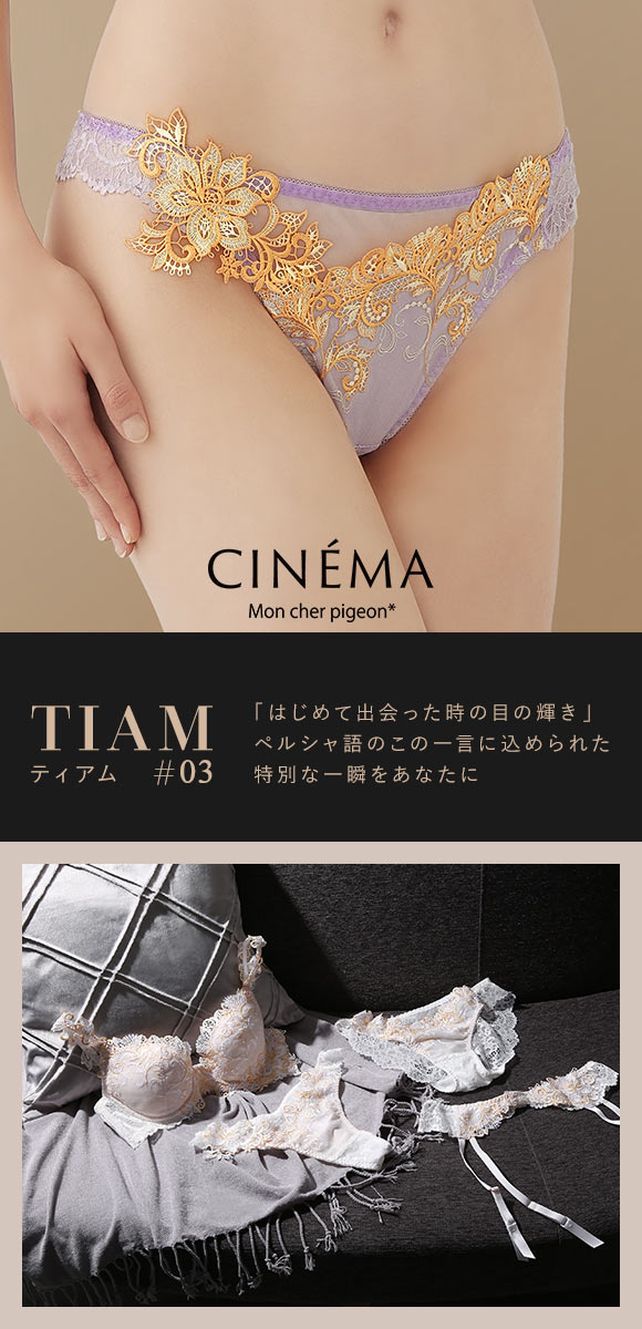 モンシェルピジョン Mon cher pigeon ティアム TIAM 03 ショーツ Tバック タンガ バックレース M L LL 単品