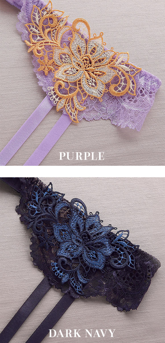 モンシェルピジョン Mon cher pigeon ティアム TIAM 03 ガーターベルト ランジェリー M L LL 単品 総レース アップリケ