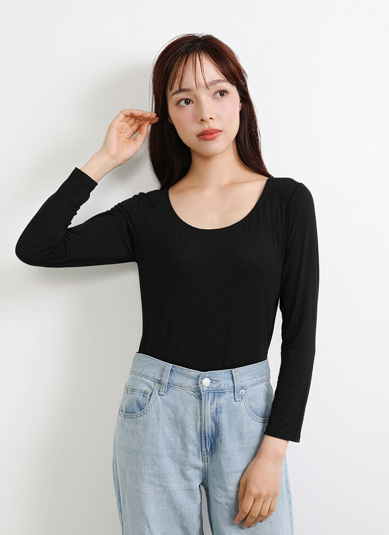 SHIROHATO × ATSUGI STYLE WARM 8分袖