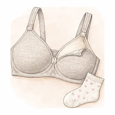 マタニティ・授乳ブラのイラスト